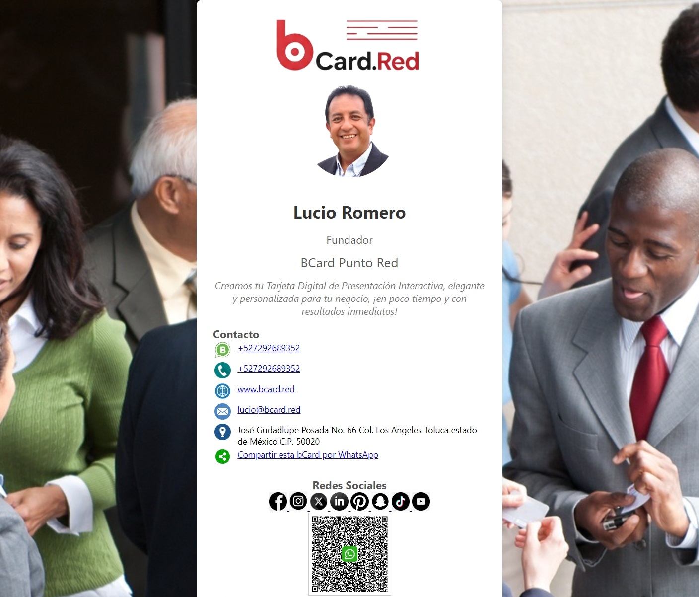 Ejemplo de Tarjeta Digital 4